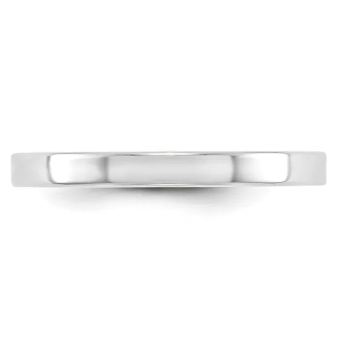 Goldia Solid 14K White Gold 25mm Light Weight Flat MensWomens Wedding Band Ring Size 4 Rings Goldia Solid 14K White Gold 25mm Light Weight Flat MensWomens Wedding Band Ring Size 4 Rings