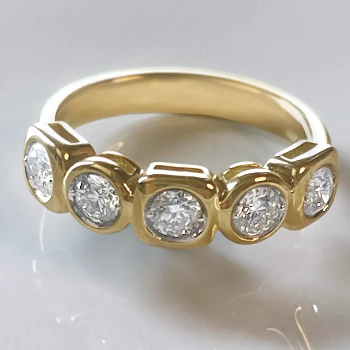 Elisa Ilana Rings 14k YG 094 CT Diamond Ring