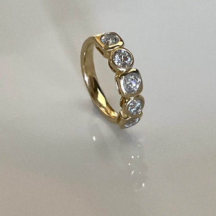 Elisa Ilana Rings 14k YG 094 CT Diamond Ring