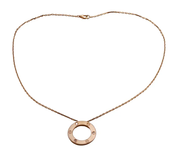 Cartier Necklaces Cartier Love Yellow Gold Diamond Pendant Necklace