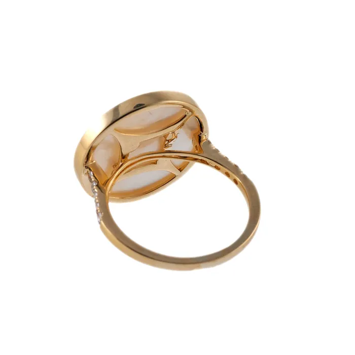 Doves Doron Paloma Diamond Mother of Pearl Gold Capricorn Zodiac Ring Doves Doron Paloma Rings