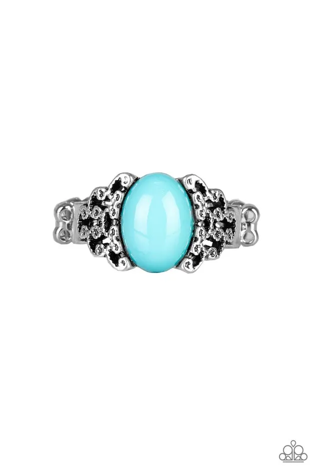 Princess Problems Blue Ring Jewelry by Bretta Paparazzi Accessories Rings