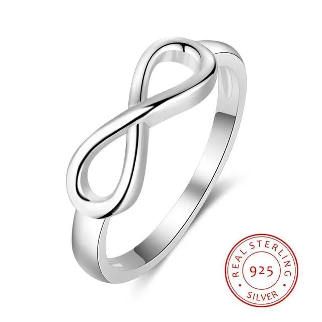 customjewelryan Rings Personalized Sterling Silver Ring Infinity Promise Rings Customized Gifts Fashion Jewelry
